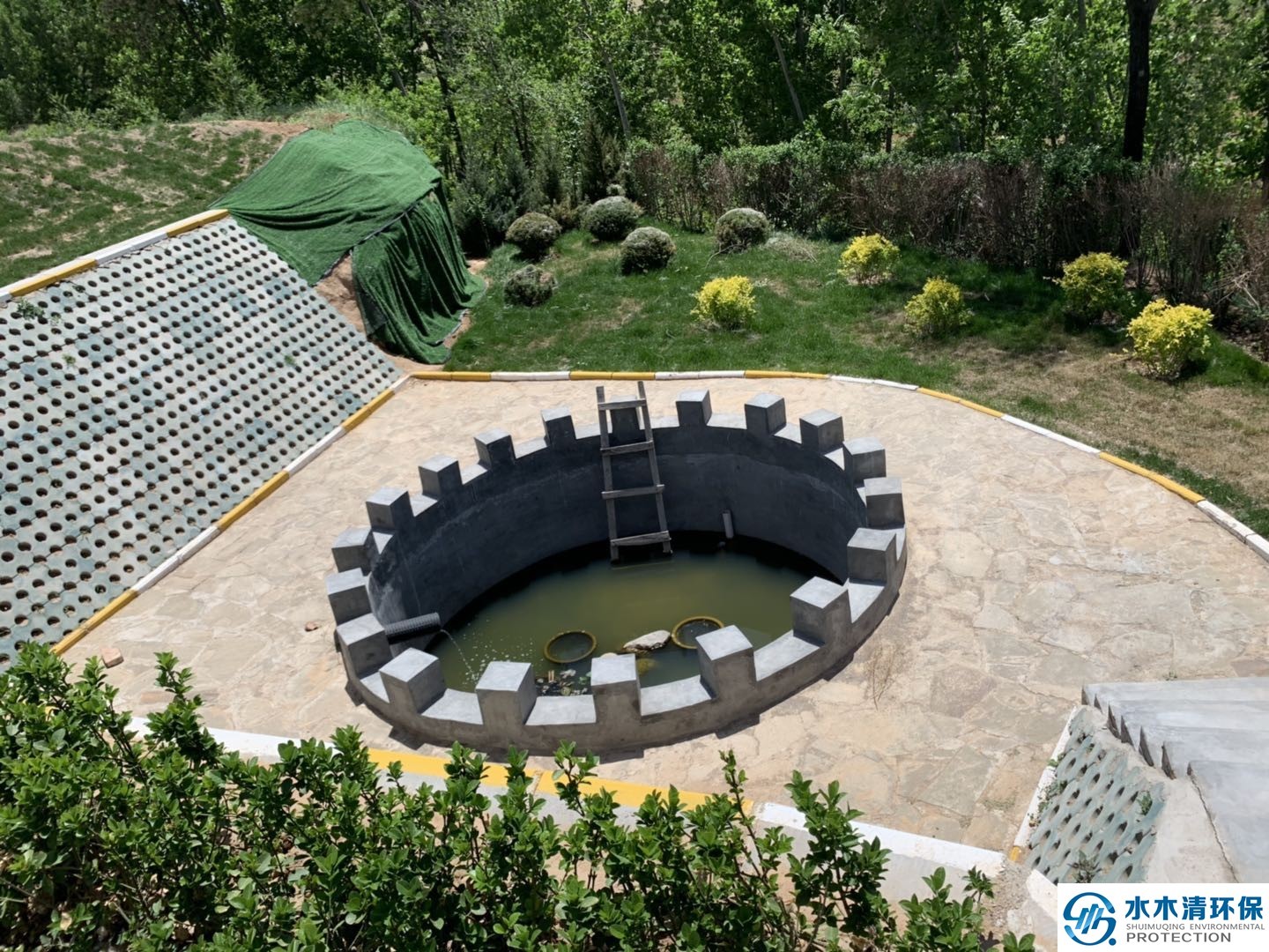 农村生涯污水处置惩罚现场